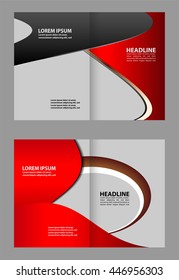 Stylish presentation of business poster, magazine cover, design layout template. Brochure or flyer
