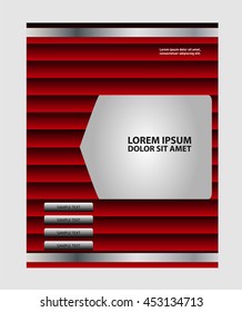 Stylish presentation of business poster, magazine cover, design layout template
