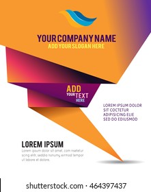 Stylish presentation of business poster, magazine cover, design layout template
