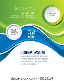 Stylish presentation of business poster, magazine cover, design layout template