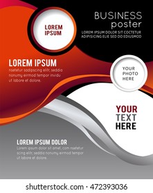 Stylish presentation of business poster, magazine cover, design layout template