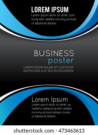 Stylish presentation of business poster, magazine cover, design layout template
