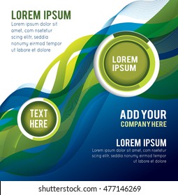 Stylish presentation of business poster, magazine cover, design layout template