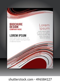 Stylish presentation of business poster, magazine cover, design layout template