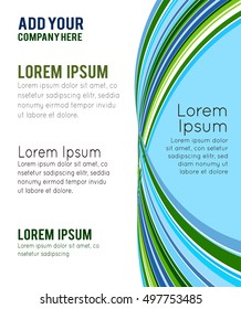 Stylish presentation of business poster, magazine cover, design layout template