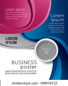Stylish presentation of business poster, magazine cover, design layout template