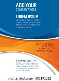 Stylish presentation of business poster, magazine cover, design layout template