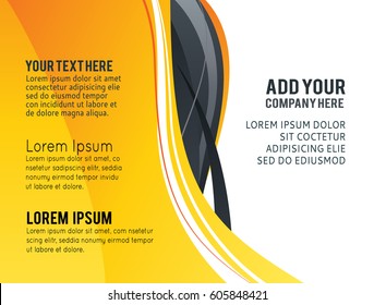 Stylish presentation of business poster, magazine cover, design layout template