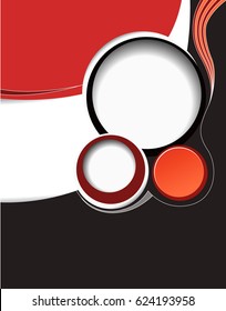 Stylish presentation of business poster, magazine cover, design layout template, abstract background
