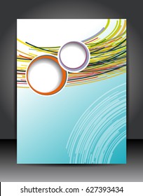 Stylish presentation of business poster, magazine cover, design layout template