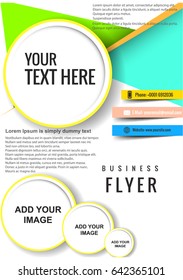Stylish presentation of business poster, magazine cover, design layout template
