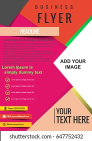 Stylish presentation of business poster, magazine cover, design layout template