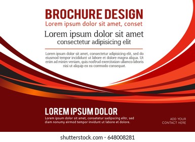 Stylish presentation of business poster, magazine cover, design layout template