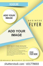 Stylish presentation of business poster, magazine cover, design layout template