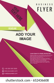 Stylish presentation of business poster, magazine cover, design layout template