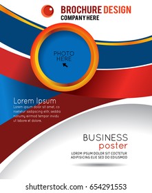 Stylish presentation of business poster, magazine cover, design layout template