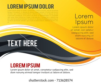 Stylish presentation of business poster, magazine cover, design layout template