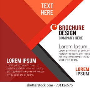 Stylish presentation of business poster, magazine cover, design layout template