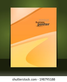 Stylish presentation of business poster. Vector of abstract background