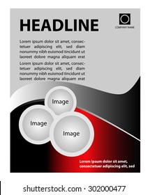 Stylish presentation cover layout template. Brochure or flyer
