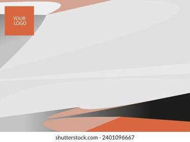 Stylish presentation cover page template, note pdf, vector, printable sheet