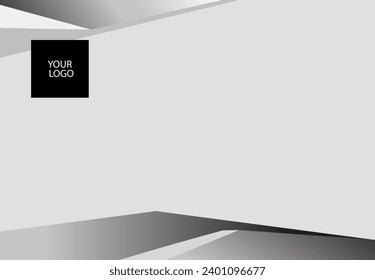 Stylish presentation cover page template, note pdf, vector, printable sheet