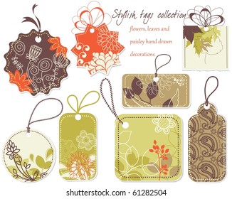 Stylish price tags collection