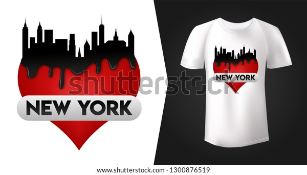 Download Stylish Print White Tshirt Design Black Stock Vector Royalty Free 1300876519