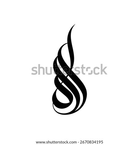 Stylish professional logo concept with minimal calligraphy elements and avant-garde design