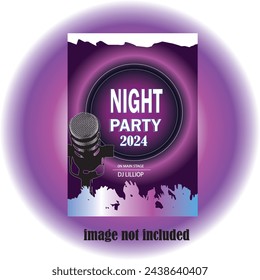 With a stylish purple color combination party flyer design and easy  download,. Get creative with these printable party flyer design.