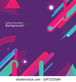 Stylish of purple colorful space background design. Illustration vector eps10.
