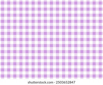 Stylish Purple Gingham Check Illustration