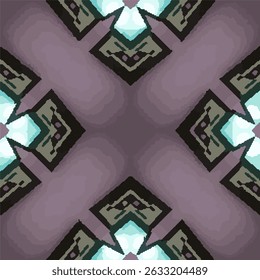 Stylish Purple Kaleidoscope Vector Design