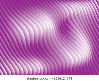 Stylish purple wavy abstract background with a smooth fractal glass effect vector illustrations. perfect for modern digital art, wallpapers, posters, and web design.