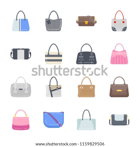 
Stylish Purses Flat icons
