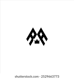 Stylish RA Letter Logo with Clean Minimalist Design.