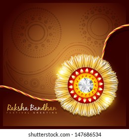 stylish rakhi background with space for your text