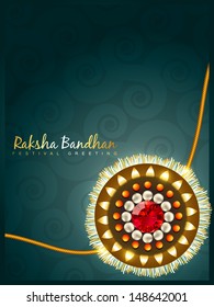 stylish rakhi background with space for your text