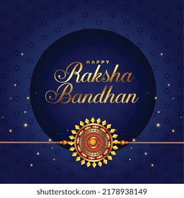 stylish raksha bandhan festival background with rakhi design 