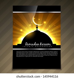 stylish ramadan kareem template vector