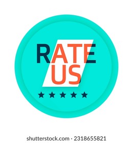 stylish rate us background feedback and reviews matter for business success vector