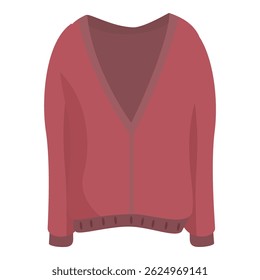 Stylish red cardigan with a deep v neck, long sleeves, and a comfortable fit, perfect for adding a touch of warmth and elegance