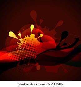 stylish red color eps10 vector design