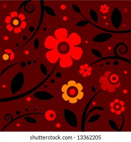 stylish red pattern
