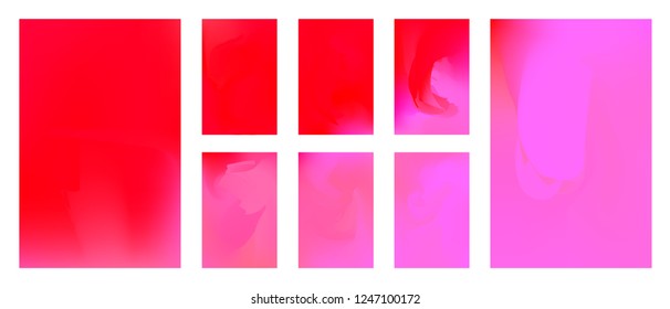 Stylish red, violet and orange soft color gradient background. Modern screen vector design for desktop, mobile app. Soft color abstract gradients for your templates, brochures, greeting cards etc.