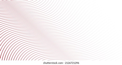 Stylish red wavy lines abstract background