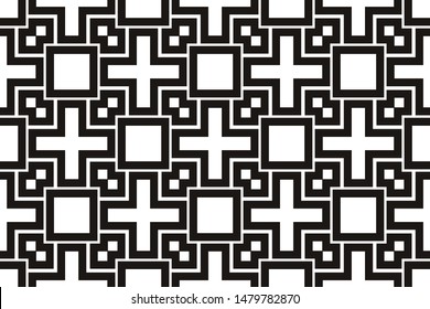 Stylish repeating geometric texture. Vector template for banner, flyer, cover design, mobile interface. Vector
