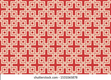 Stylish repeating geometric texture. Vector template for banner, flyer, cover design, mobile interface. Vector
