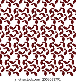 A stylish, repetitive swirl pattern in maroon and white, ideal for traditional or elegant backgrounds and design projects.