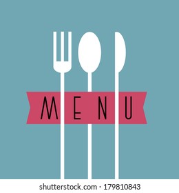 Stylish restaurant menu design in minimal style - variation 7. Vector EPS10